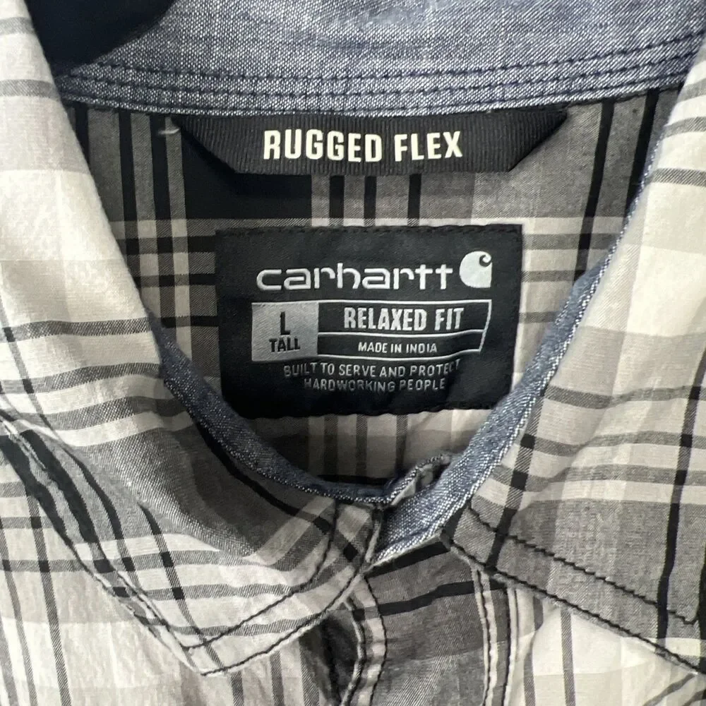 Carhartt Rugged Flex Relaxed Fit Button Up Large Tall - Picture 4 of 8